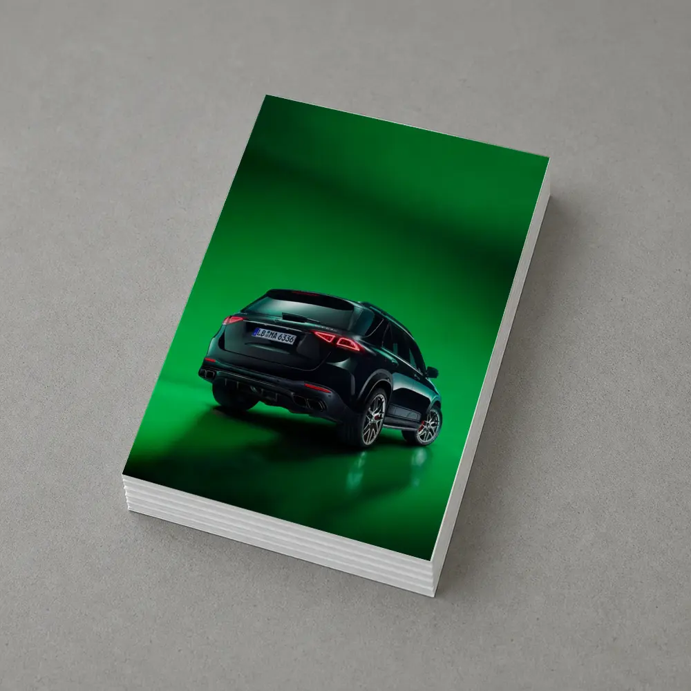Mercedes AMG GLE Green Neon Studio – Postcards